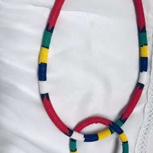 Beaded headband , colorful and worn during weddings in Zulu culture
